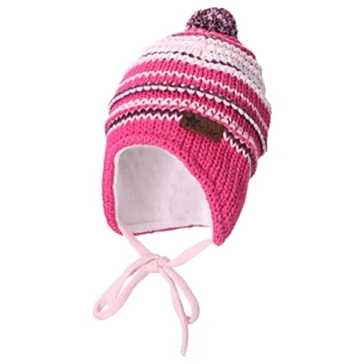 Abbildung von Sterntaler® Strickmütze GOTS Bommelmütze Streifen (1 St)
