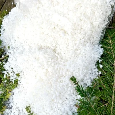 Abbildung von Annastore 6000 ml Bio Kunstschnee biologisch abbaubar Dekoschnee Streuschnee Deko Schnee aus Pflanzenstärke (6000 ml)