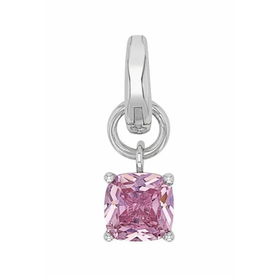 Abbildung von Amor Charm 925 Sterling Silber Damen Charms, mit Zirkonia synth., 1,6 cm, Rosa, Kommt in Schmuck Geschenk Box, 2038531