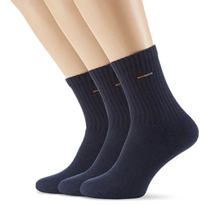 Abbildung von Camano Herren 5943 Sportsocken, Blau (Navy 4), (Herstellergröße: 43/46) (3er Pack)