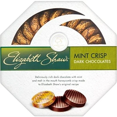 Abbildung von Elizabeth Shaw Mint Crisp Dark Chocolate (175g) Packung mit 6