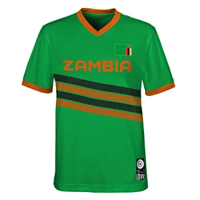 Abbildung von FIFA Offizielles Trikot der Frauenfussball Weltmeisterschaft 2023 für Erwachsene, Sambia, Grün, Klein