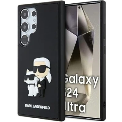 Abbildung von CG MOBILE Karl Lagerfeld Samsung Galaxy S24 Back Cover hul 3D Rubber &amp; Choupette Schwarz (S928 Ultra)