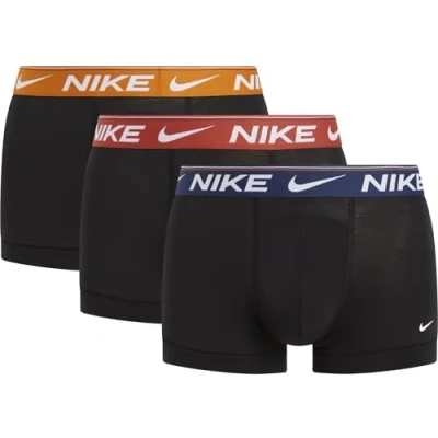 Abbildung von NIKE Underwear TRUNK 3PK (Packung, 3 St., 3er) mit Logo auf dem Bund