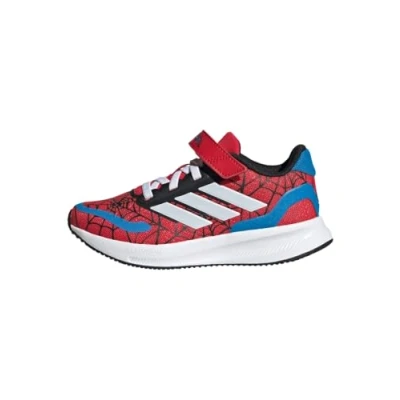 Abbildung von adidas Performance Spiderman EL Laufschuh Straße für Kinder, Größe: 30.5, Pure ruby ftwr white bright blue Schuhe