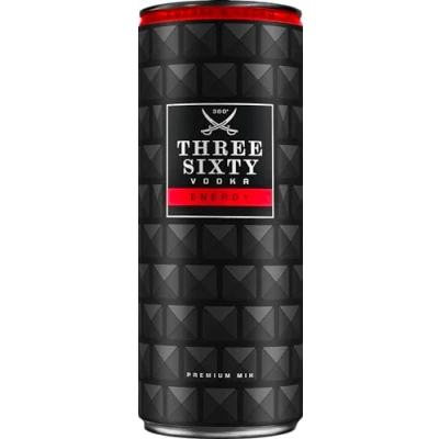 Abbildung von Three Sixty Vodka Premium Mix Energy (3x 330ml)