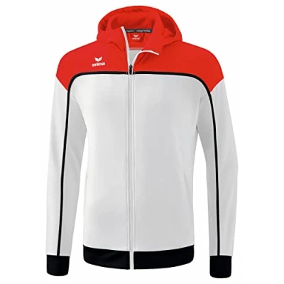 Abbildung von Erima Herren „CHANGE by erima&quot; Trainingsjacke mit Kapuze, weiß/rot/schwarz, M