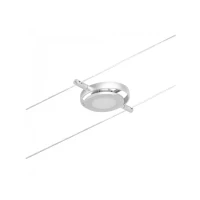 Abbildung von Paulmann 94415 CorDuo LED Seilsytem Spot RoundMac DC incl. 1x4,5 Watt erweiterbar Chrom matt, Drahtseil Metall 3000 K