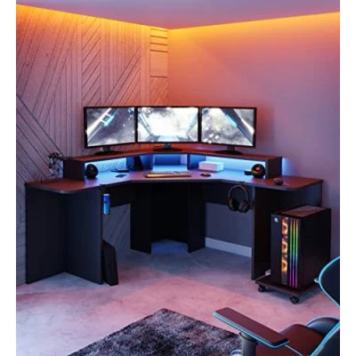 Abbildung von FORTE Gamingtisch &quot;Tezaur&quot;, mit RGB Beleuchtung, Breite 160 cm