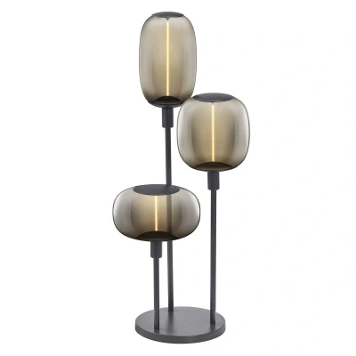 Abbildung von Ledvance Dekorative Stehleuchte mit 3x E27 Fassung, drei Ständer (Höhe 36cm, 59cm und 78cm), Dunkelgrau, 1.8m Stromkabel, perfekt passende OSRAM 1906 LED Lampe separat erhältlich