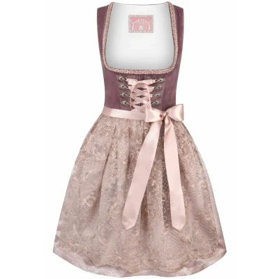 Abbildung von Stockerpoint Dirndl, Damen, Größe: 32, Aubergine