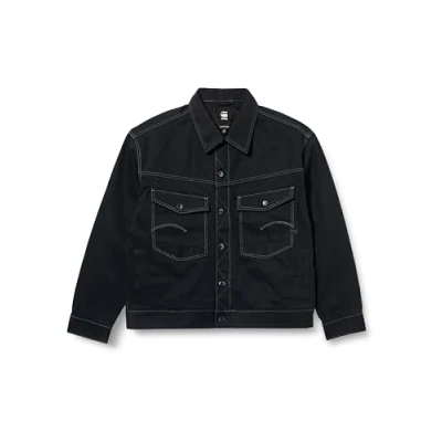 Abbildung von G Star Dakota Selvedge Jeansjacke, Herren, Größe: Medium, Raw denim