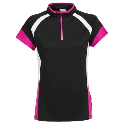 Abbildung von Trespass Harpa, Black, XS, Schnelltrocknendes Fahrradtrikot mit Reflektierenden Details für Damen, X Small, Schwarz