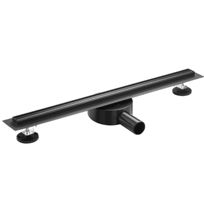 Abbildung von Sanotechnik Duschrinne &quot;Schwarz Optik&quot;, slim, 80cm