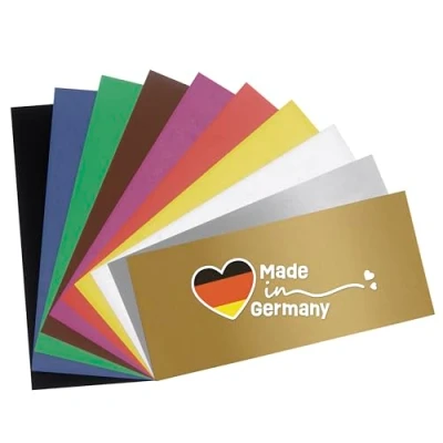 Abbildung von Smowo® 10 Grundfarben Wachsplatten 20 x 10cm zum gestalten, dekorieren und verzieren von Kerzen Verzierwachs Basteln Kerzenplatten Wachs Platte