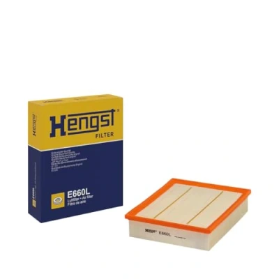 Abbildung von HENGST FILTER E660L Luftfilter 56 208 246 Filtereinsatz LAND ROVER: Defender SUV, SUV Cabrio, Discovery 2