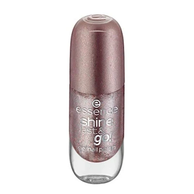 Abbildung von essence cosmetics shine last &amp; go! gel nail polish, Gellack, Nagellack, Nr. 59 Sparks Fly, gold, gelig, glänzend, ohne Aceton, vegan, Konservierungsstoffe (8ml)