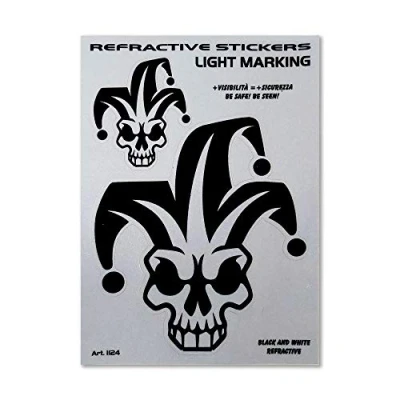 Abbildung von 4R Quattroerre.it 1124 Reflektierende Aufkleber, Joker, 9.5 x 12 cm