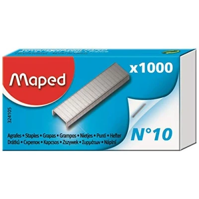 Abbildung von Maped 324105 Heftklammern Nr. 10, verzinkt, Kleinpackung