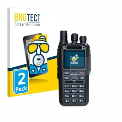 Abbildung von BROTECT Entspiegelungs Schutzfolie für AnyTone AT D878UV II Plus (2 Stück) Matte Displayschutz Folie, Anti Reflex, Fingerprint