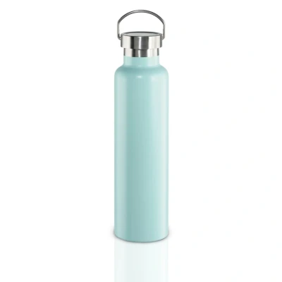 Abbildung von Xavax Trinkflasche 750 ml (doppelwandige Isolierflasche heiß 9 h, kalt 12 Thermoflasche auslaufsicher und kohlensäure geeignet, Edelstahl mit Drehverschluss) pastellblau