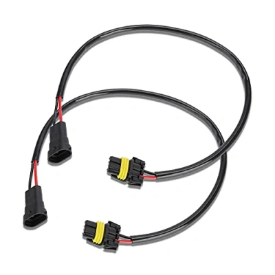 Abbildung von KIMISS 2 stücke 53 cm / 20,9 zoll buchse 9006 HB4 9012 9006XS männlichen Scheinwerfer Nebelscheinwerfer Conversion Adapter Stecker Kabelbuchsen