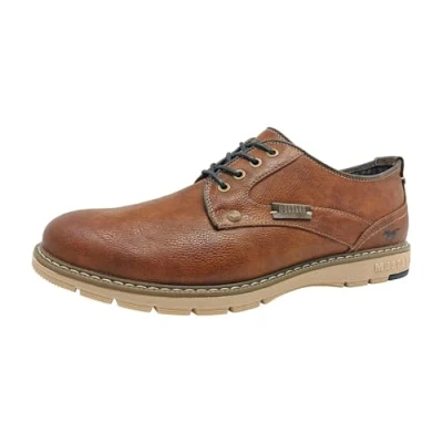 Abbildung von Mustang Sportlicher Schnürer, Herren, Größe: 44, Cognac Schuhe