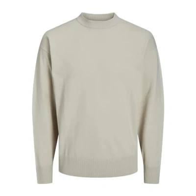 Abbildung von Jack &amp; Jones Rundhalsausschnitt Strickpullover, Herren, Größe: Small, Moonbeam