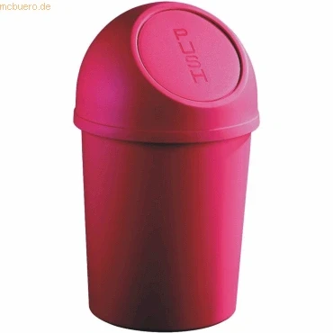 Abbildung von helit H2401125 Push Abfallbehälter „the flip“ 13 L, rot