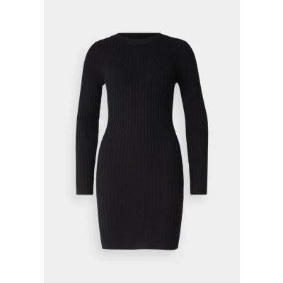 Abbildung von Pieces Pccrista O NECK Dress Etuikleid, Damen, Größe: XS, Black