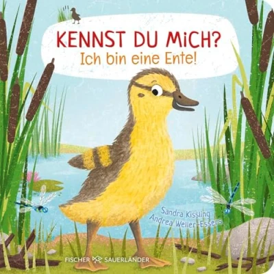 Abbildung von Kennst du mich? Ich bin eine Ente!: Erstes Sachwissen über Tierkinder I Niedliches Pappbilderbuch für Kinder ab 2 Jahren