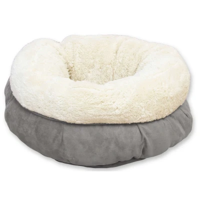 Abbildung von All For Paws Donut Bett Lammfell Grau