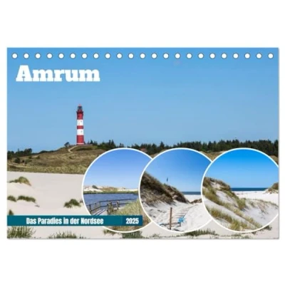 Abbildung von Amrum Das Paradies in der Nordsee (Tischkalender 2025 DIN A5 quer), CALVENDO Monatskalender
