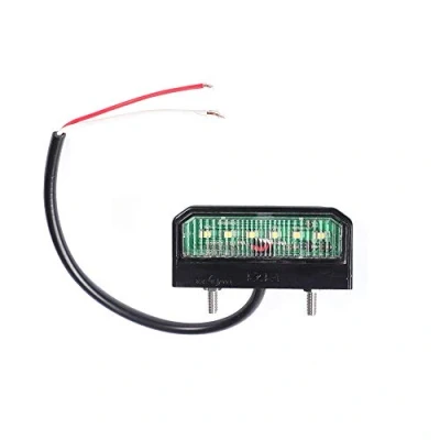 Abbildung von ETUKER Weiße Helle LED Kennzeichenbeleuchtung 6 Chips, 12V 24V Universal Wasserdichte Energiesparende Kennzeichenleuchte, Für LKW/Anhänger/RV/Cars/Motorrad/Kennzeichenbeleuchtung(6 Chips)