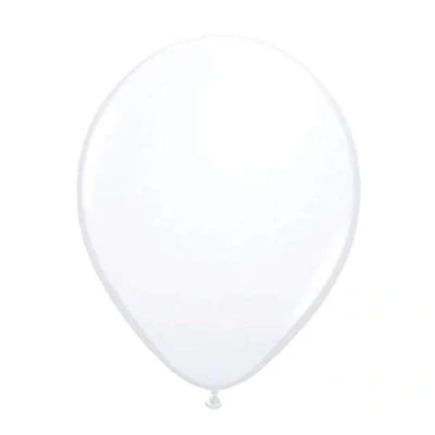 Abbildung von Weiße Luftballons Metallic 30 cm 10 Stück