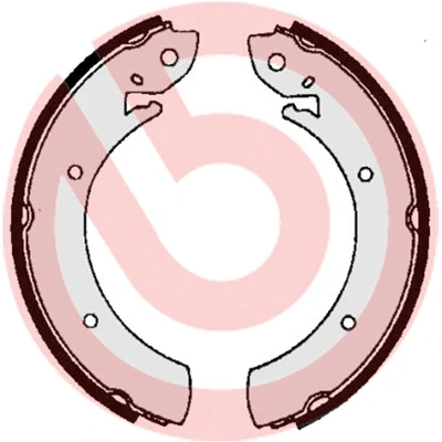 Abbildung von BREMBO S 68 516 Bremsbacken 254 57