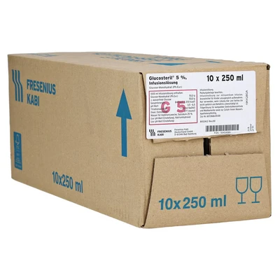 Abbildung von Glucosteril 5% Glasflasche Infusionslösu 10X250 ml