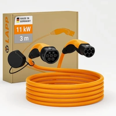 Abbildung von Lapp Type 2 Charging Cable up to 11 kW 3 m orange (75743)