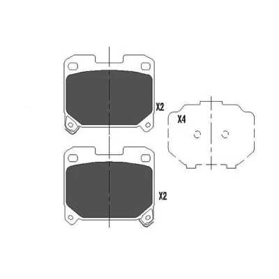 Abbildung von KAVO PARTS KBP 9063 Bremsbelagsatz mit akustischer Verschleißwarnung TOYOTA: Celica VI Coupe, Supra IV