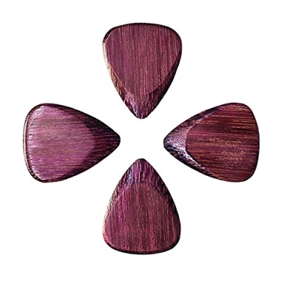 Abbildung von Timber Tones TTTTPH4 &quot;Heart 4&quot;, Luxus Plektrum/Plektren Lila