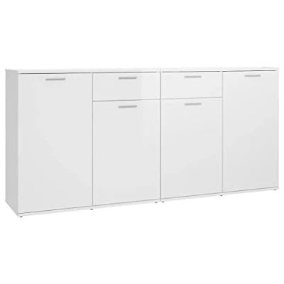 Abbildung von vidaXL Sideboard Hochglanz Weiß 160x36x75 cm Holzwerkstoff (1 St)