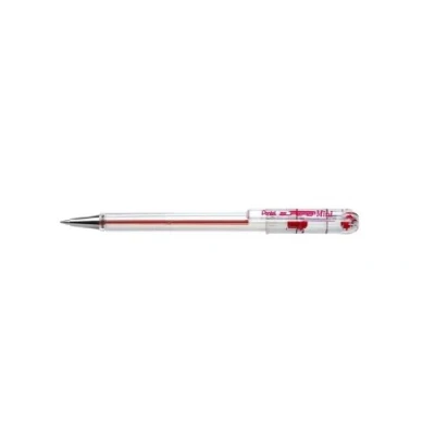 Abbildung von Pentel bk77s von 12 Mini Kugelschreiber Spitze Metall 0,7 mm rot