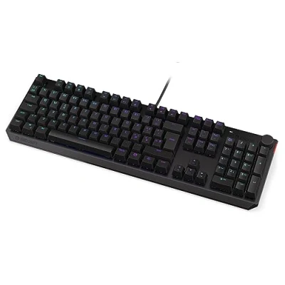Abbildung von ENDORFY Thock IT Brown, Kailh Brown Tactile switches, Full Size Mechanical Keyboard, Italian Layout, ABS keycaps, Volume Control knob EY5G009, Schwarz