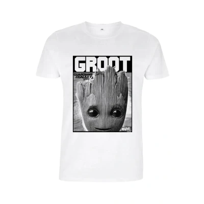 Abbildung von Henry Tiger Marvel Groot Bolden Unisex Tshirt print, Größe: Small, White
