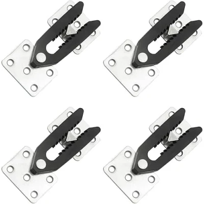 Abbildung von TOVOT 4 Stück Metall Sofa Couch Sectional Möbel Connector Joint Snap Alligator Clip für Möbe