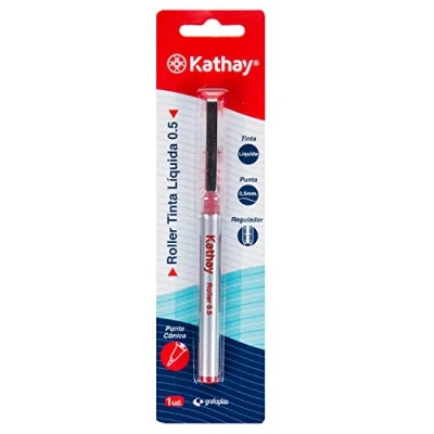 Abbildung von Kathay 86210651 Flüssigtintenroller, Rot, Konische Spitze 0,5 mm