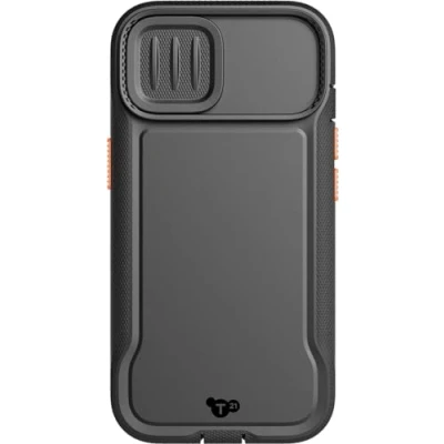 Abbildung von Tech21 Evo Max Hülle für iPhone 15 Pro Kompatibel mit MagSafe Aufprallschutz Schlüsselbänder enthalten Schwarz