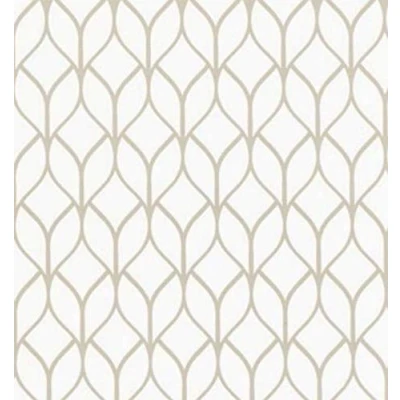Abbildung von AS4HOME Möbelfolie Hanna Ornamente weiß 45 cm x 200