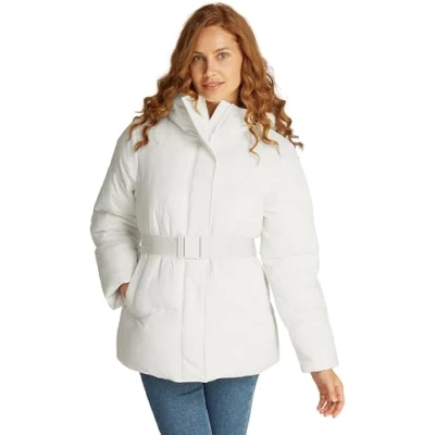 Abbildung von Calvin Klein Jeans LOGO Winterjacke, Damen, Größe: XL, Ivory