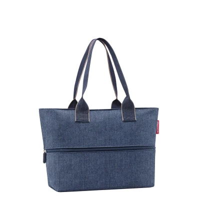 Abbildung von reisenthel Shopper E1 Herringbone Dunkelblau, blau, Talla única, Lässig